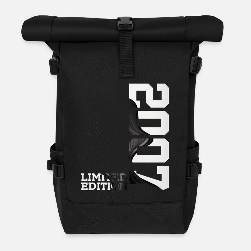 LIMITED EDITION 2007 19. GEBURTSTAG - Rolltop Rucksack - Schwarz