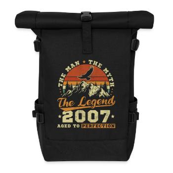 Original 2007 18e Anniversaire Cadeau Vintage - Sac à dos roll top - noir - Devant