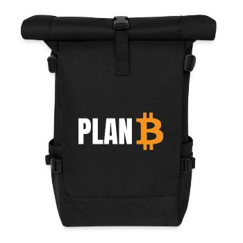Plan B Bitcoin - Roll Top Backpack - black - Front