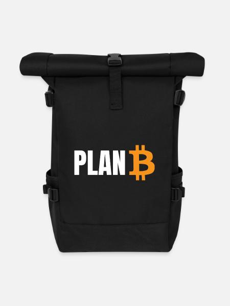 Plan B Bitcoin - Rolltop Rucksack - Schwarz