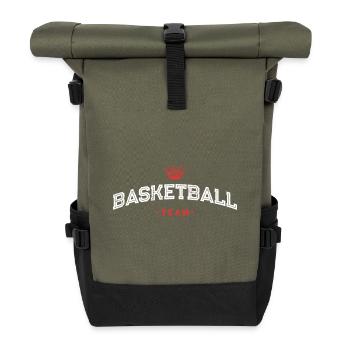 Équipe de basket-ball - Sac à dos roll top - olive/noir - Devant