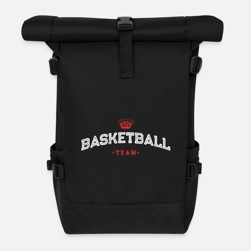 Basketball Team - Rolltop Rucksack - Schwarz