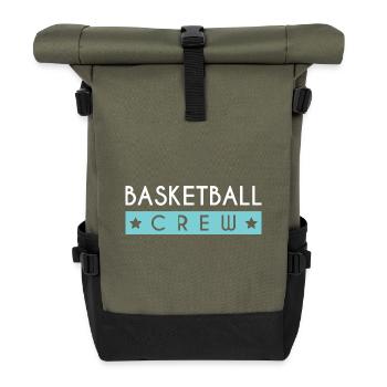 Équipe de basket-ball - Sac à dos roll top - olive/noir - Devant