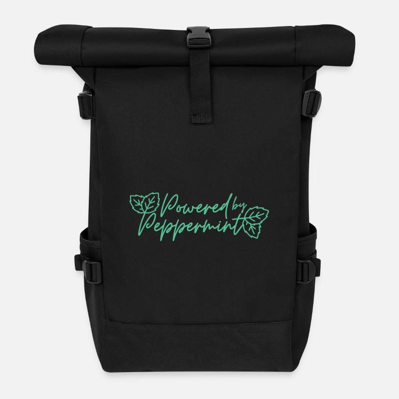 Powered by PepperMINT - Rolltop Rucksack - Schwarz