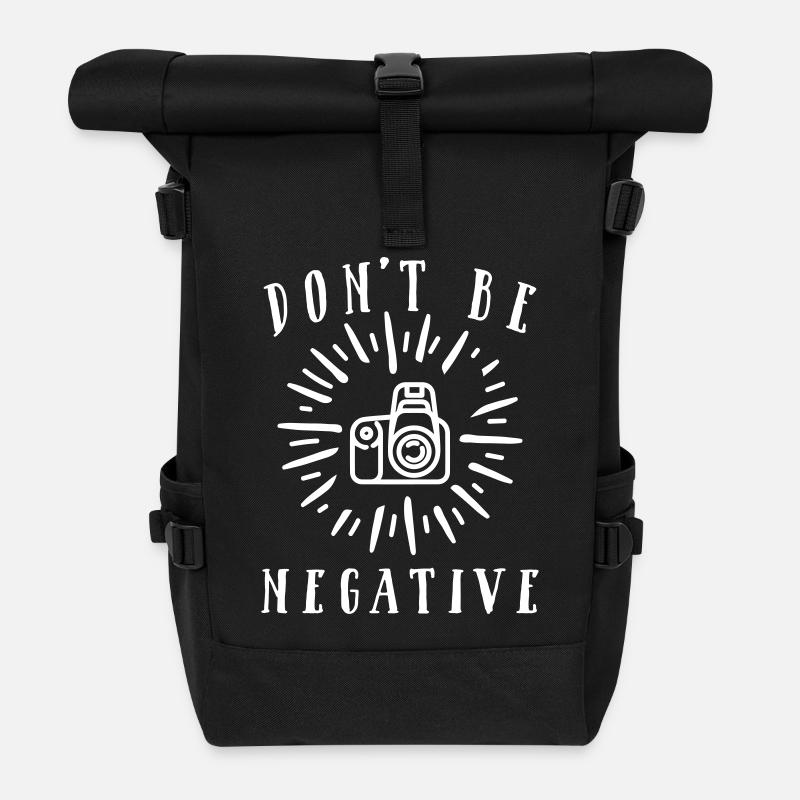 Ne pas être négatif - Sac à dos roll top - noir