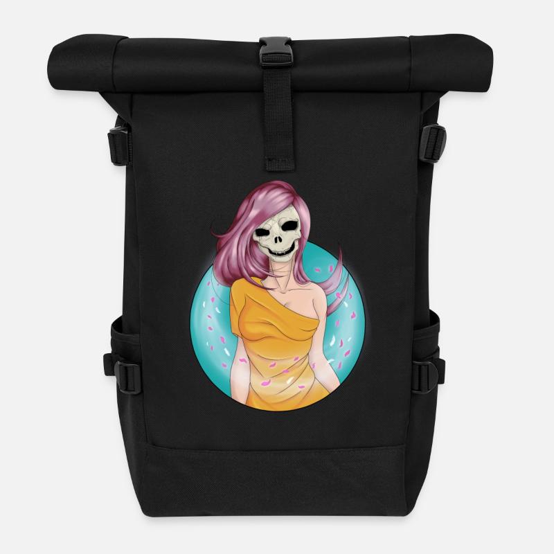 Totenkopf des Windes - Rolltop Rucksack - Schwarz