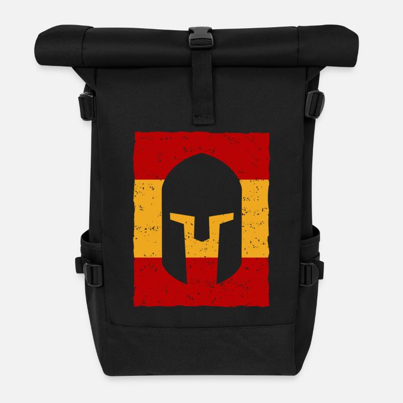 Gladiador Espagne - Drapeau - Sac à dos roll top - noir