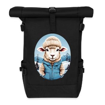 Sweet Sheep - Roll Top Backpack - black - Front