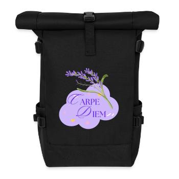 Carpe Diem - Rolltop Rucksack - Schwarz - Vorne