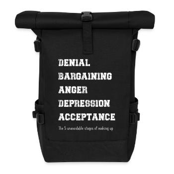 Les cinq phases du réveil - Sac à dos roll top - noir - Devant