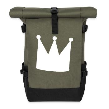 König - Rolltop Rucksack - Olive/Schwarz - Vorne