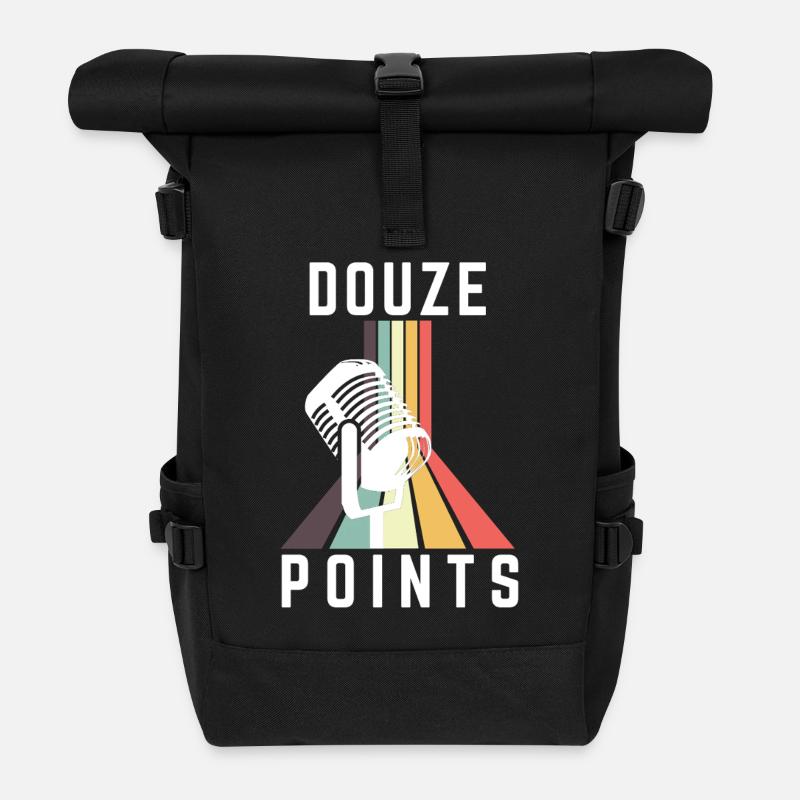 Concours Eurovision de la chanson Douze Points - Sac à dos roll top - noir