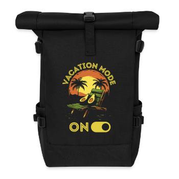 Avocado am Strand mit lustigem Spruch - Rolltop Rucksack - Schwarz - Vorne