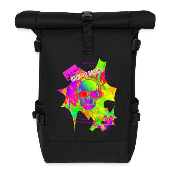 "Back to Basic's" by Acryl Galerie & Design - Roll Top Backpack - black - Front