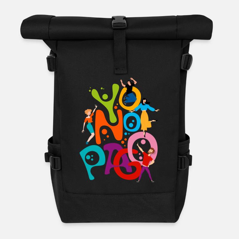 Ich zahle nicht - Rolltop Rucksack - Schwarz