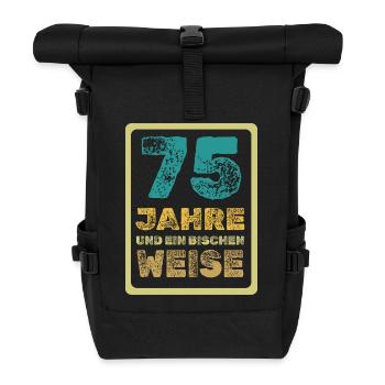 Wisdom 75 - Roll Top Backpack - black - Front