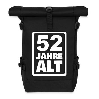 52 - Rolltop Rucksack - Schwarz - Vorne