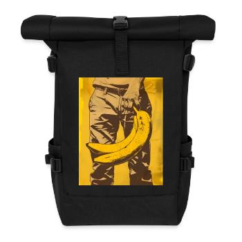 Banane dans le style art urbain - Sac à dos roll top - noir - Devant