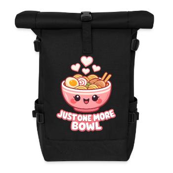 Bol de Ramen Kawaii - Sac à dos roll top - noir - Devant