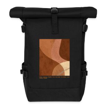 Peace & Harmony - Roll Top Backpack - black - Front