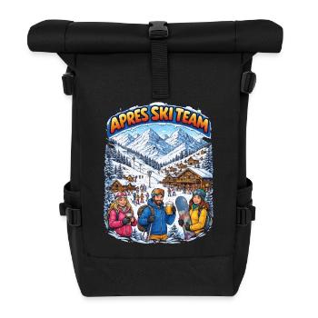 Après Ski Team Bergidyll - Rolltop Rucksack - Schwarz - Vorne