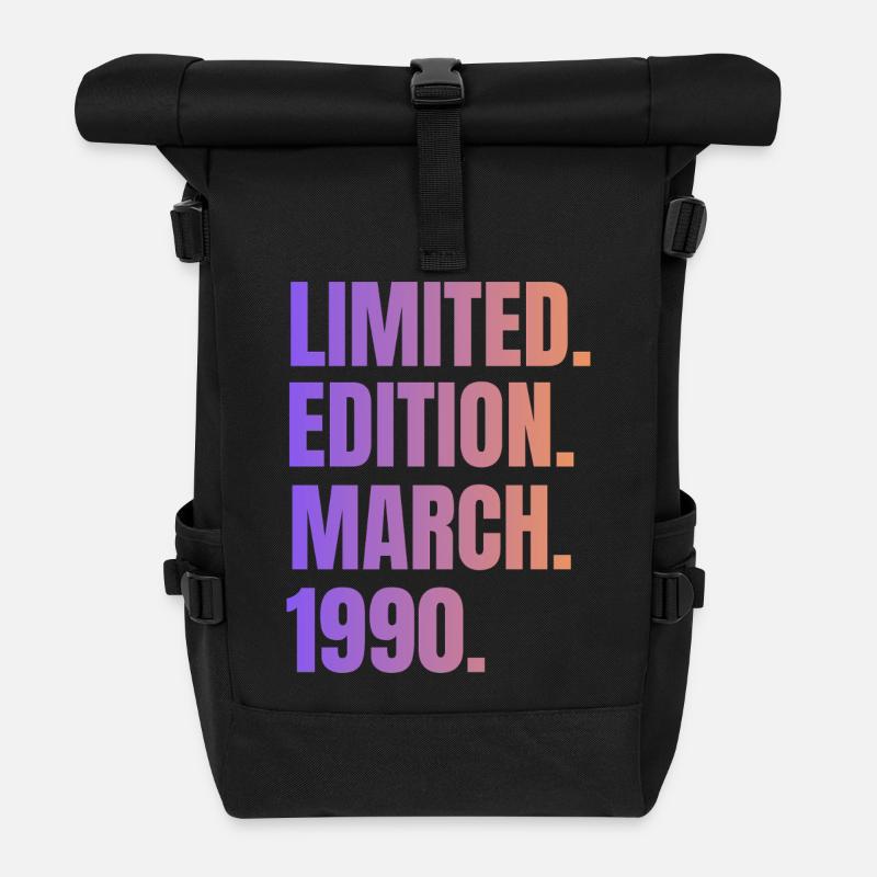 Limited Edition March 1990 - Roll Top Backpack - black