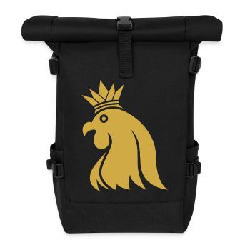 King of the Day - Rolltop Rucksack - Schwarz - Vorne
