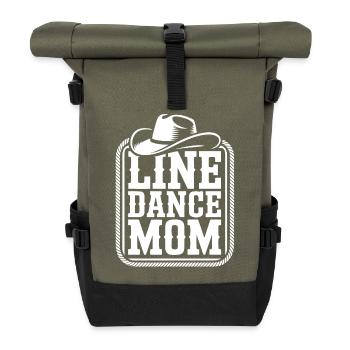 Maman de danse en ligne - Sac à dos roll top - olive/noir - Devant