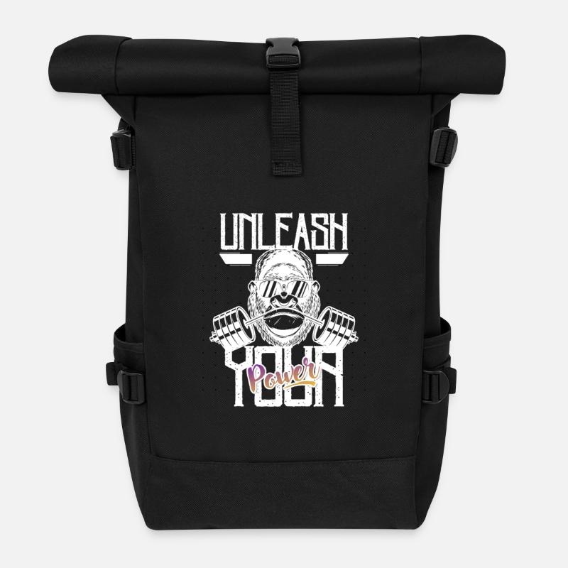 Unleash Power on Stage - Roll Top Backpack - black