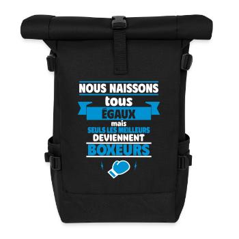 Seuls les meilleurs deviennent boxeurs,boxe - Sac à dos roll top - noir - Devant