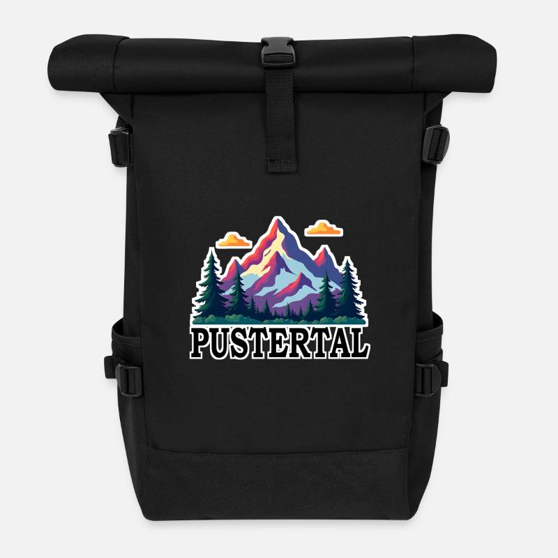 Pustertal - Rolltop Rucksack - Schwarz
