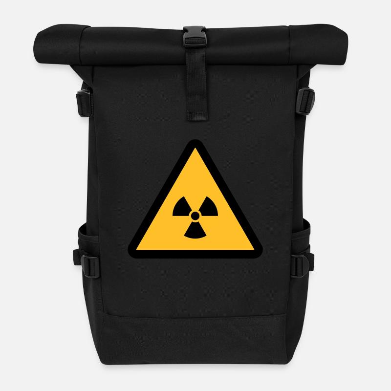 RADIOAKTIV - Rolltop Rucksack - Schwarz