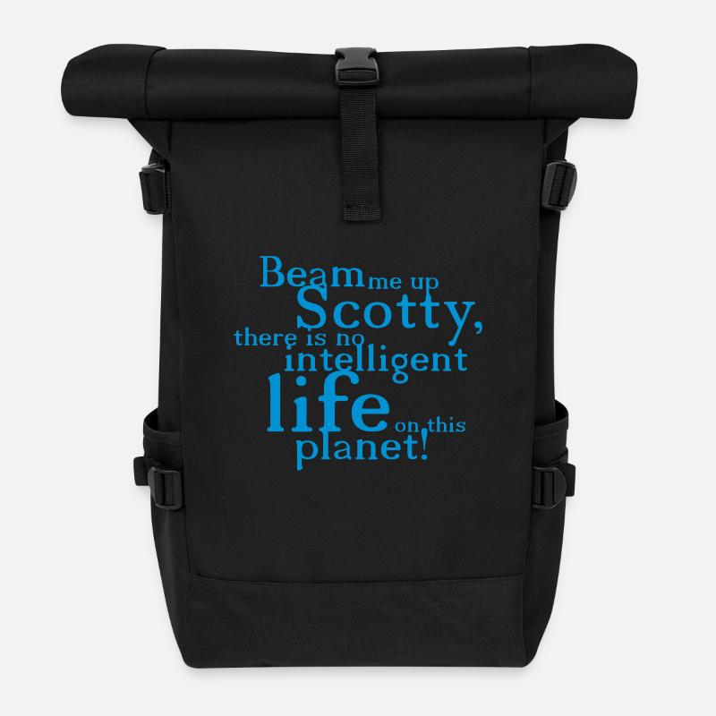 beam me up scotty - Rolltop Rucksack - Schwarz