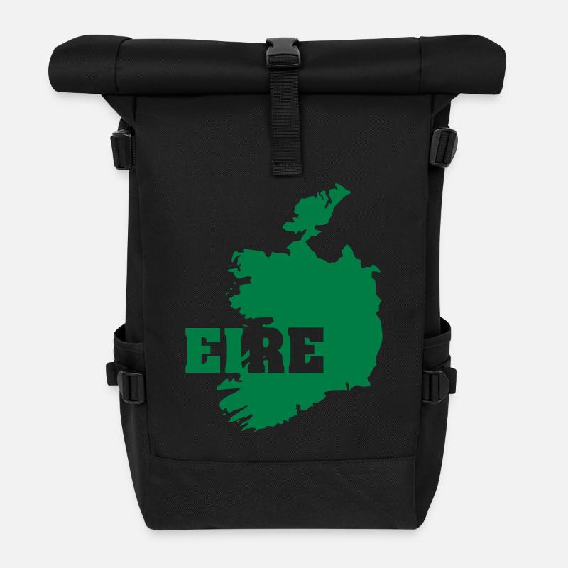 Irlande (ID: 002004) - Sac à dos roll top - noir