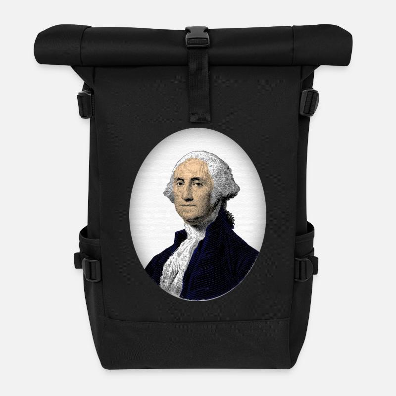 George Washington - Rolltop-rygsæk - sort