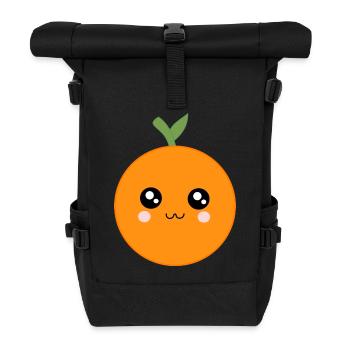 Kawaii Oranges Kawaii Fruits Kawaii Fruit - Roll Top Backpack - black - Front