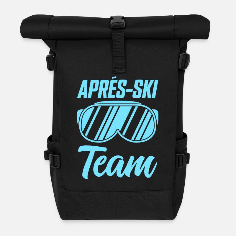 apres ski team - Rolltop Rucksack - Schwarz