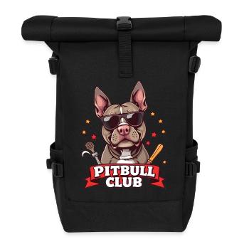 Pitbull Club – Muskelpaket auf vier Pfoten! - Rolltop Rucksack - Schwarz - Vorne