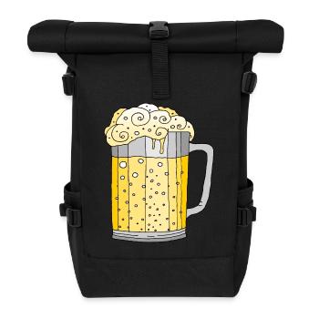 Becher - Rolltop Rucksack - Schwarz - Vorne