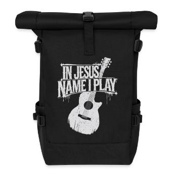 Divine service with guitar - Roll Top Backpack - black - Front