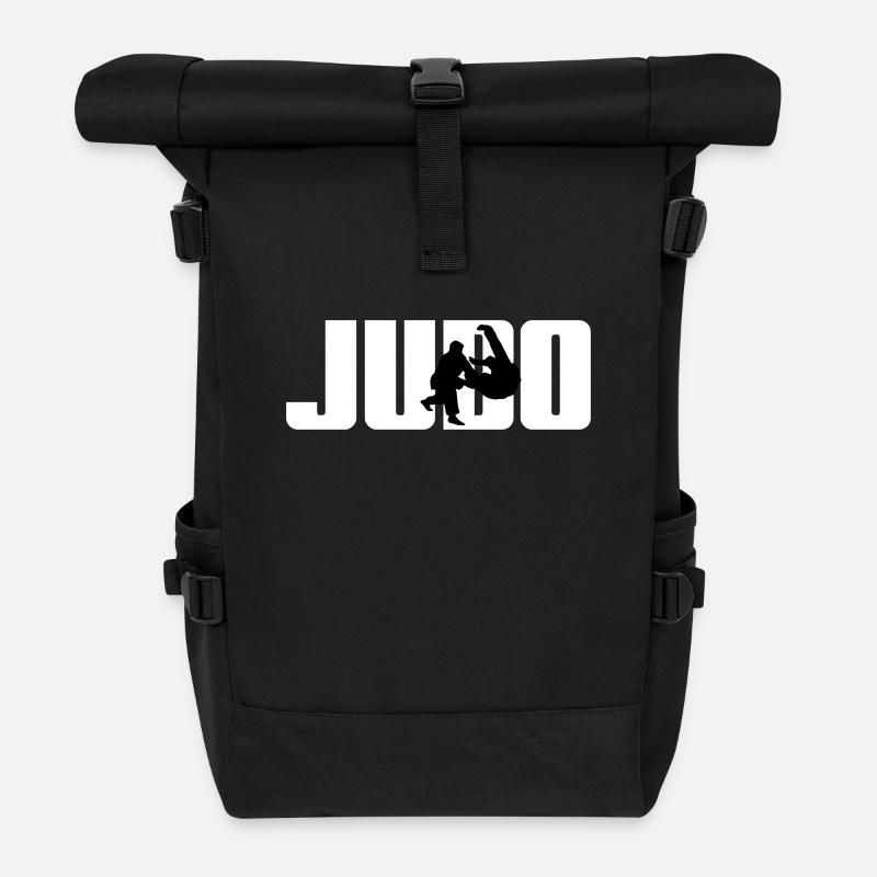 Judo Judoka - Roll Top Backpack - black
