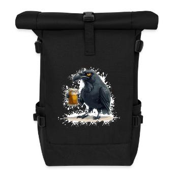 Raven Crow Bière Drôle - Sac à dos roll top - noir - Devant