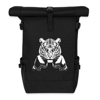 Tiger Boxing Fighter MMA - Roll Top Backpack - black - Front