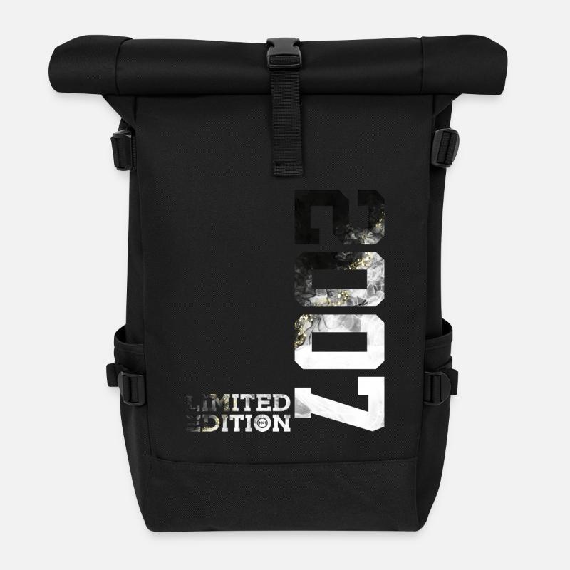 LIMITED EDITION 2007 COOL 19. GEBURTSTAG - Rolltop Rucksack - Schwarz
