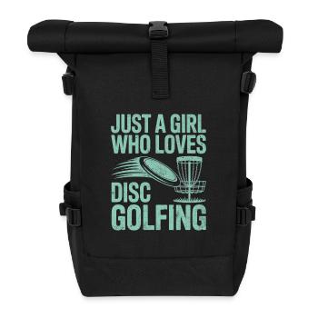 Juste une fille qui aime le Disc Golf - Sac à dos roll top - noir - Devant