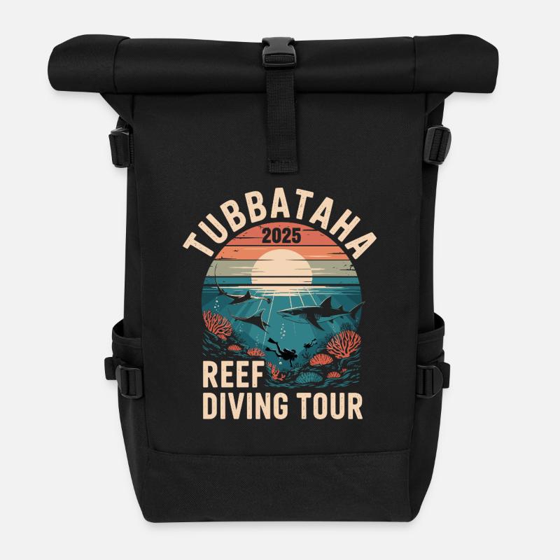 Plongée Tubbataha 2025 - Sac à dos roll top - noir