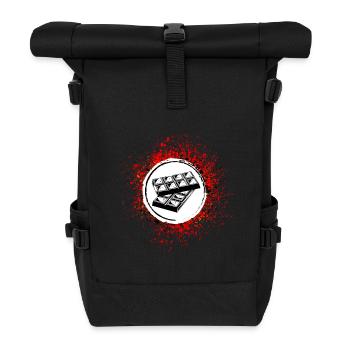 Icône de chocolat Icône - Sac à dos roll top - noir - Devant