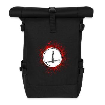 Make Up Cosmetic Icon - Roll Top Backpack - black - Front