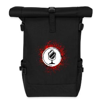 Spiegel Icon Silhouette - Rolltop Rucksack - Schwarz - Vorne