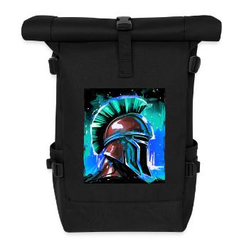 Spartan Warrior Sparta Helmet - Roll Top Backpack - black - Front